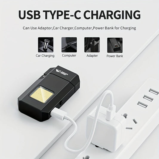 Dh-001 Cob Led Flashlight With Lighter